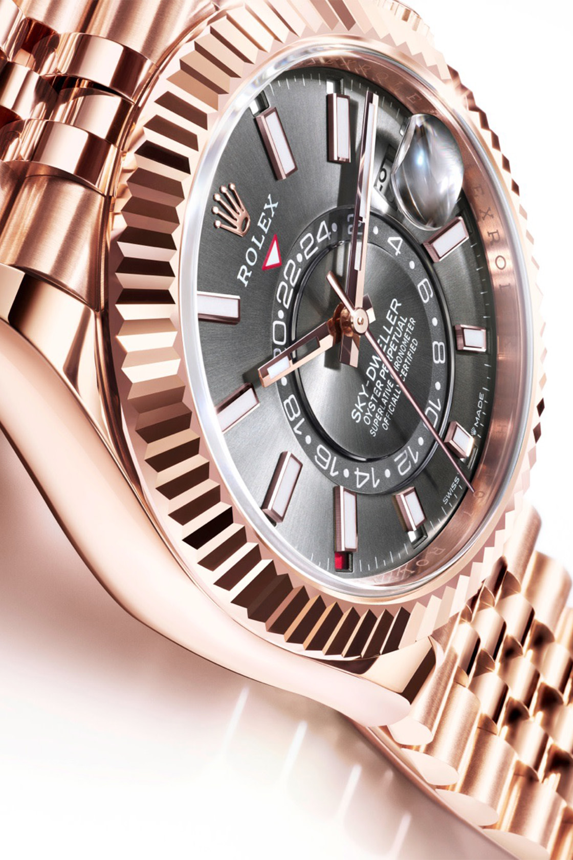 Rolex Sky-Dweller watch in 18-karat Everose gold