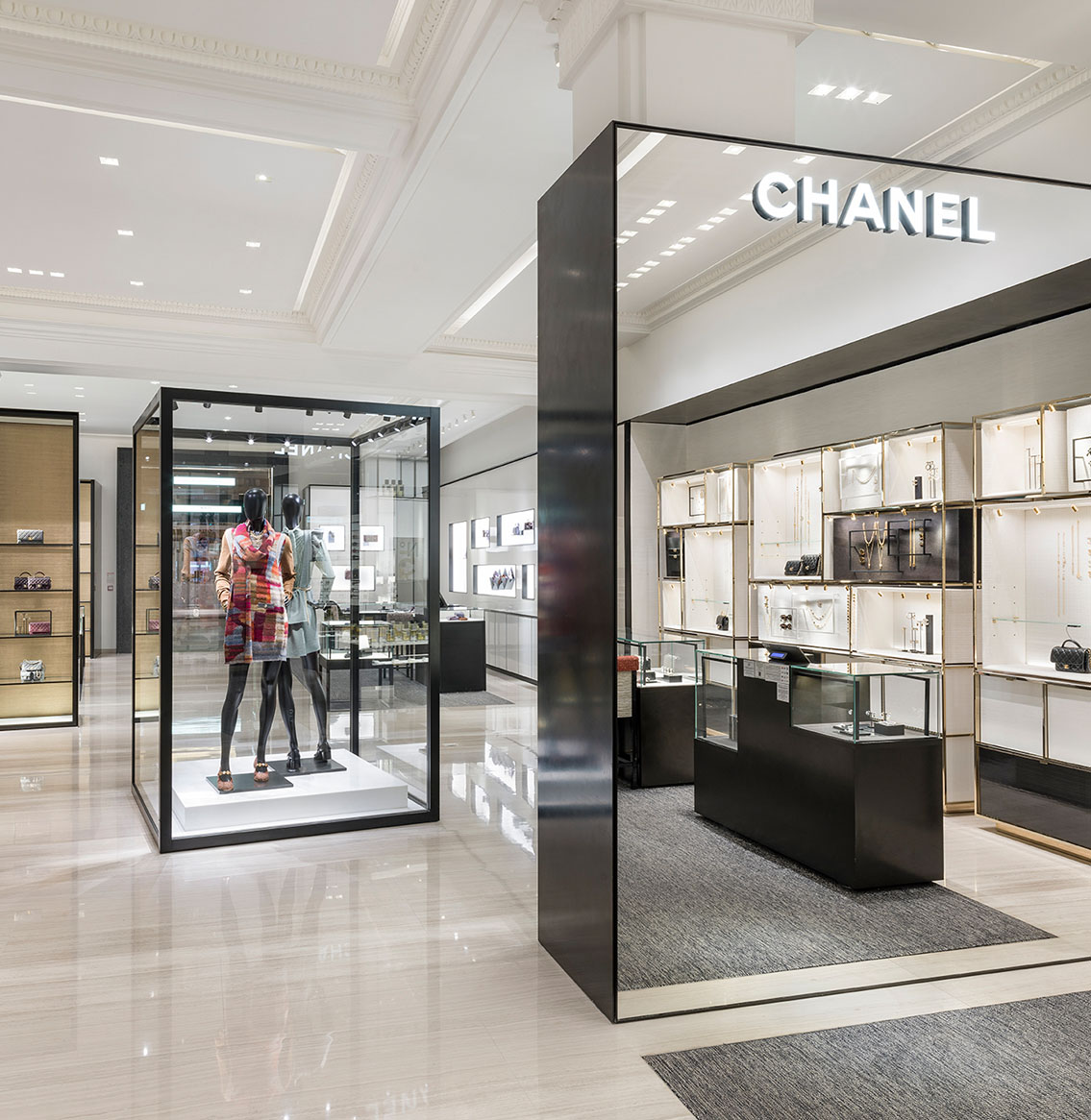 Chanel boutique in Harrods, Knightsbridge