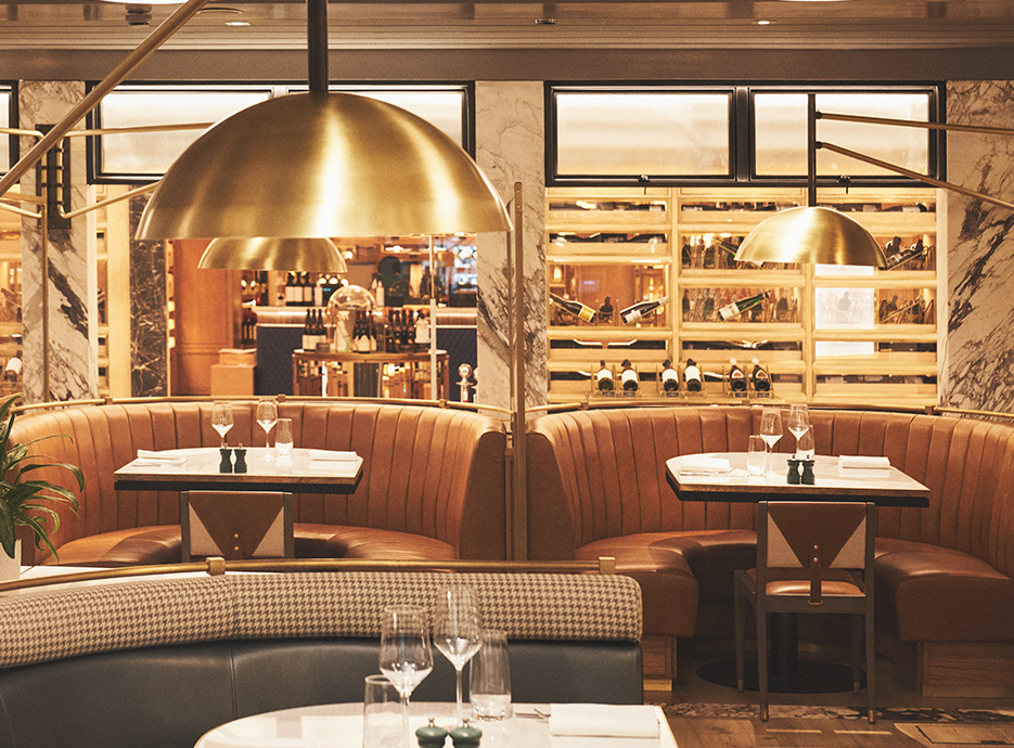 Dining area at the Harrods Social restaurant