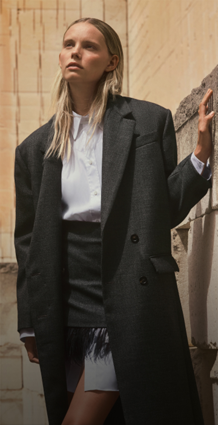 Woman wearing Brunello Cucinelli Coat