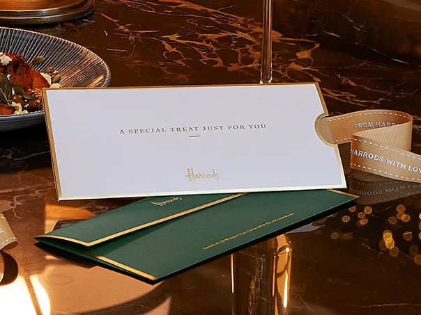 Harrods Experience gift voucher