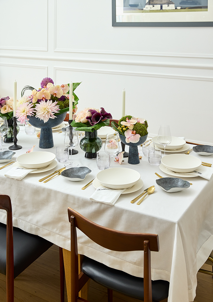 View of the full table settings