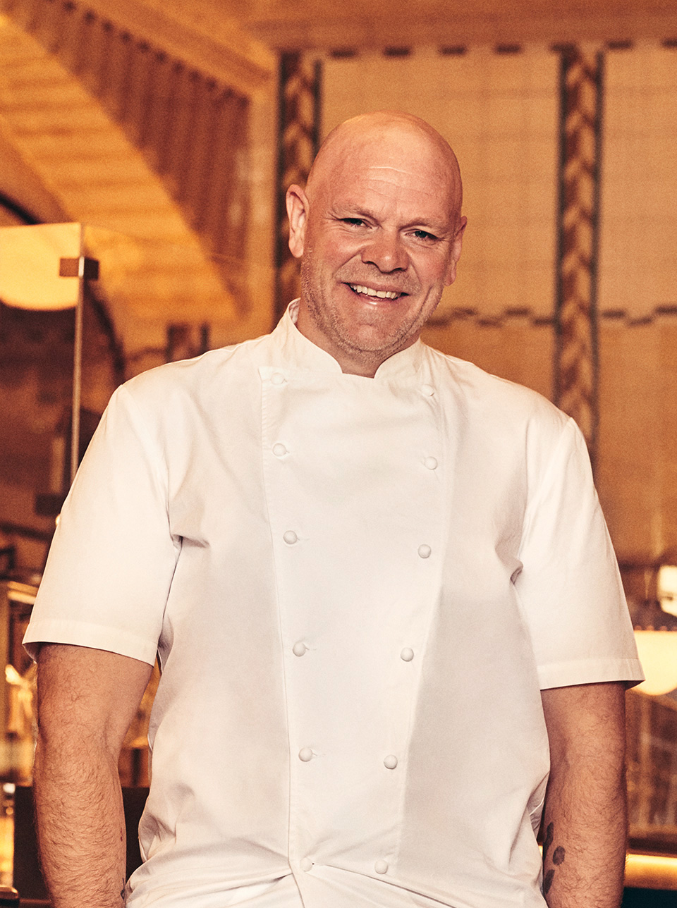 Tom Kerridge at his restaurant Kerridge's Fish & Chips in the Harrods Dining Hall