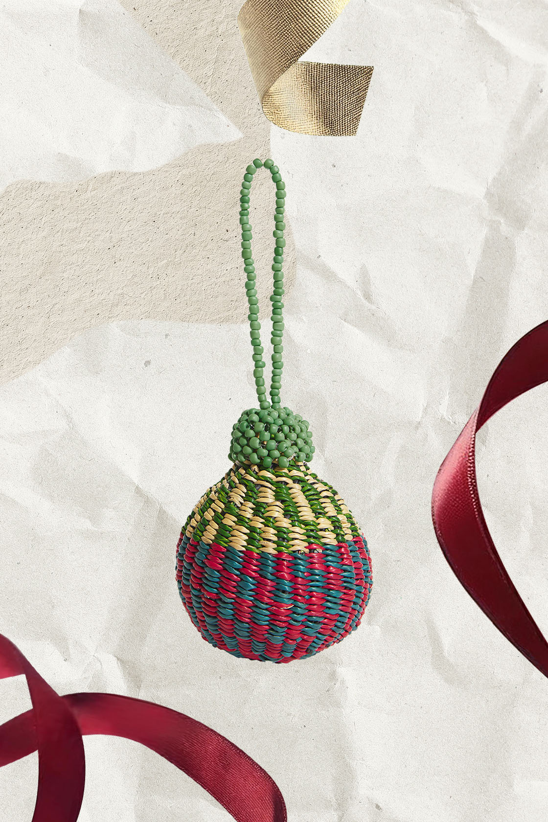 Mmaa Woven Beaded Tree Decoration