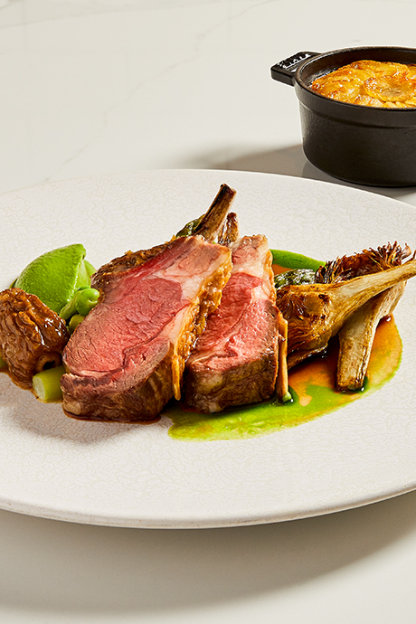 Lamb dish at The Harrods Social