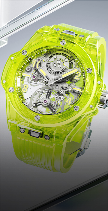 Hublot Big Bang Unico Sapphire Harrods - green time piece