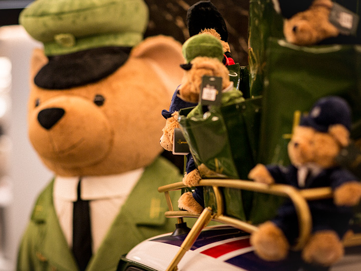 Harrods bears on sale in the Harrods Gift Shop