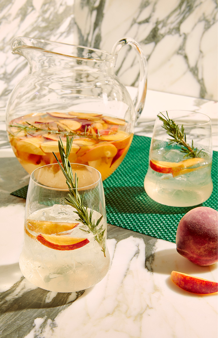 White Peach Gin Sangria